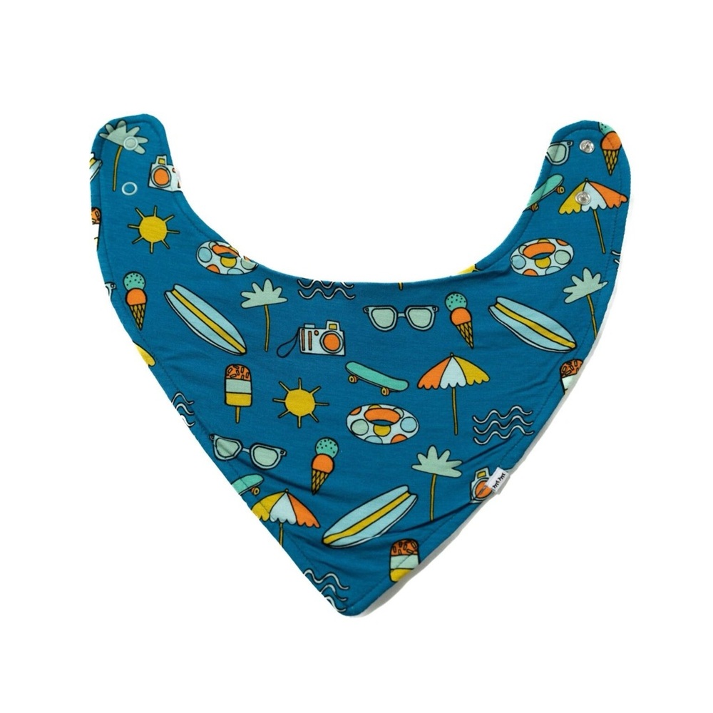 Little Sleepies- Surf’s Up Bandana Bib